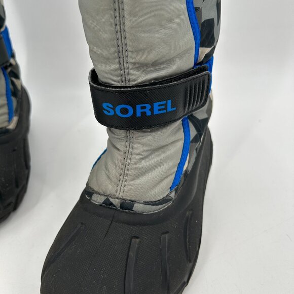Sorel Kids Snow Boots - Black and Blue - Picture 4 of 10